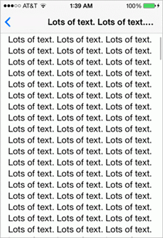 Long text handling