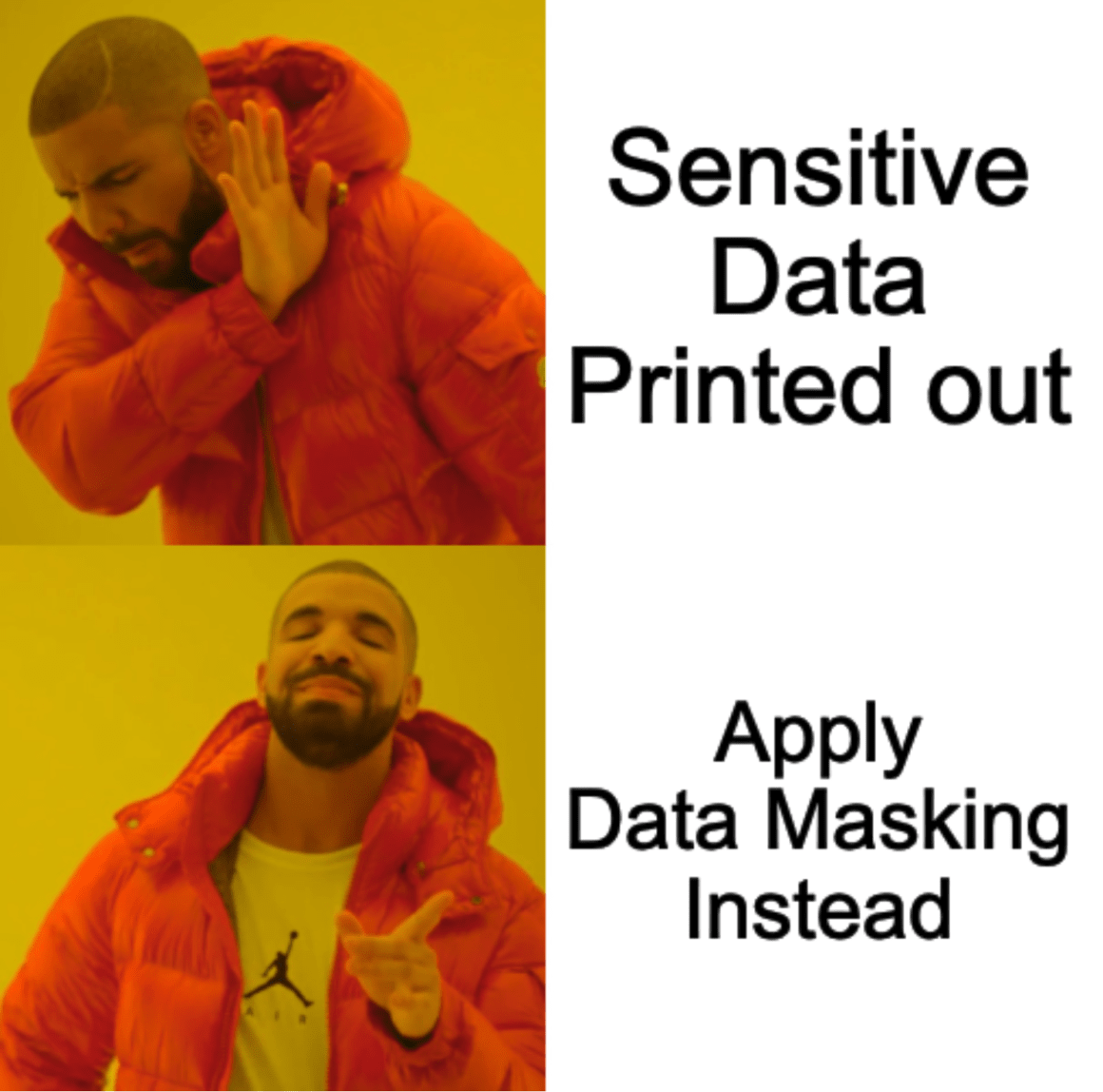 apply data masking on all sensitive data